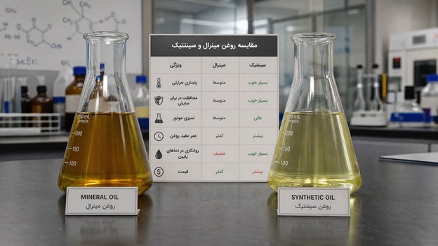 تفاوت روغن مینرال و روغن سنتتیک